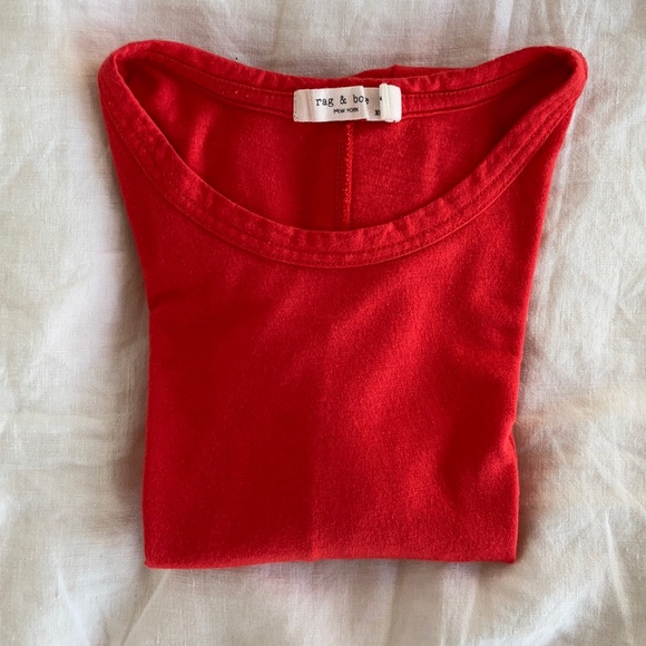 Orange t-shirt Rag & Bone - Picture 11 of 12